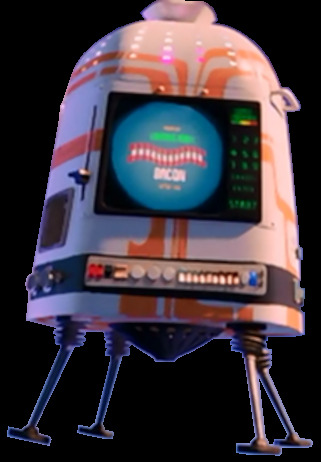 Picture of the FLDSMDFR machine from the animated film Cloudy With a Chance of Meatballs